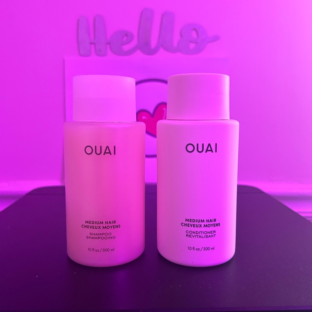 OUAI Medium Hair Shampoo and Medium Hair Conditioner -10 oz each - sealed!